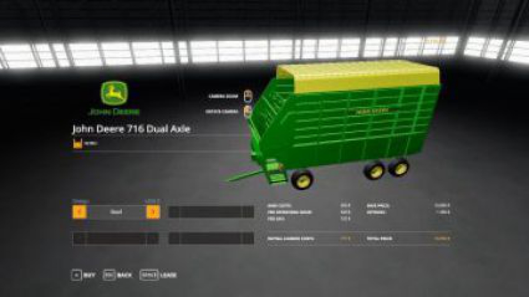 FS19 John Deere 716 Dual Axle Forage Box v1.0