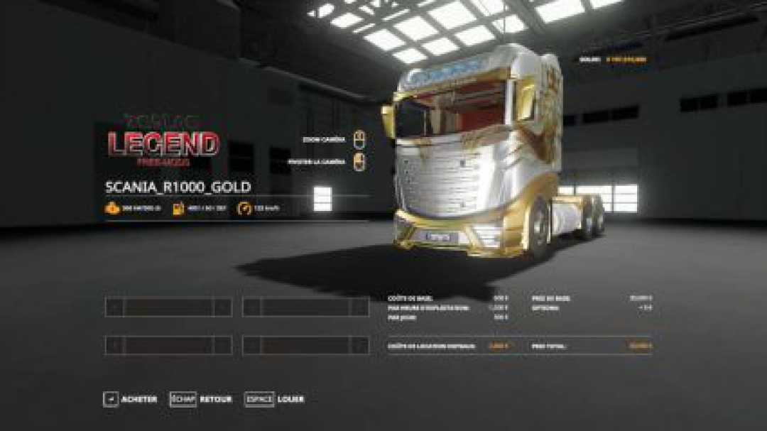 FS19 SCANIA R1000 GOLD v2.0