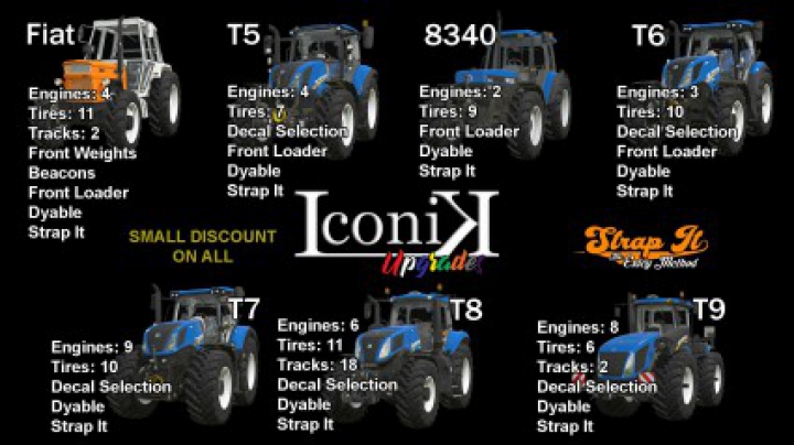 Trending mods today: Iconik New Holland Tractors v1.0