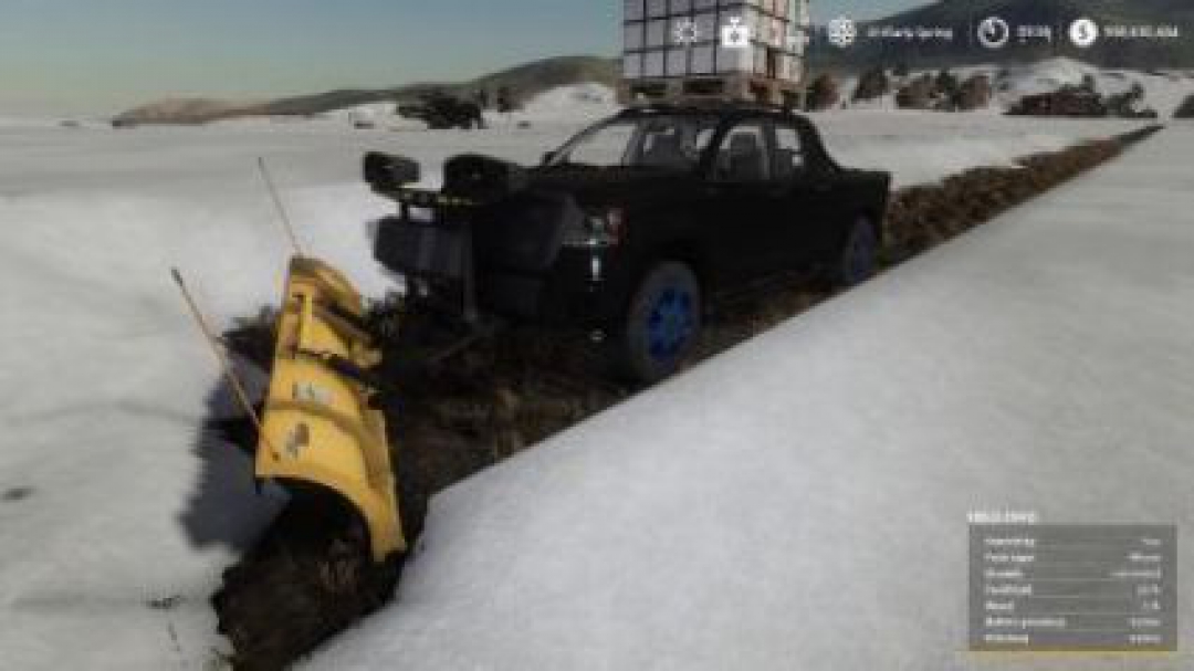 FS19 Pickup 2014 snow plow v1.0