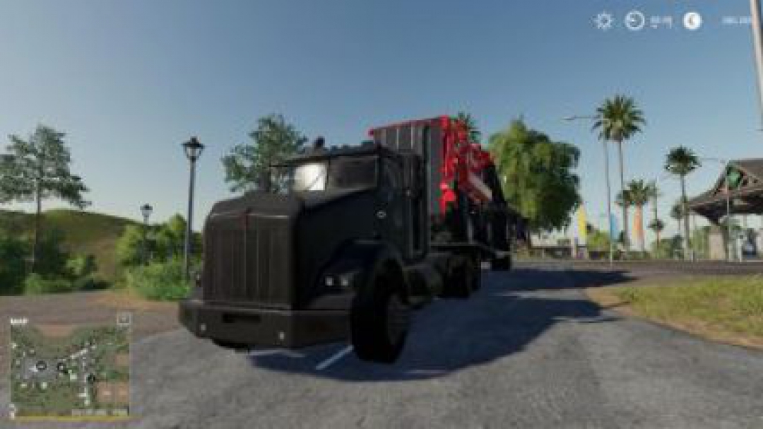 FS19 Kenworth T800 + Lowbed Trailer v1.0