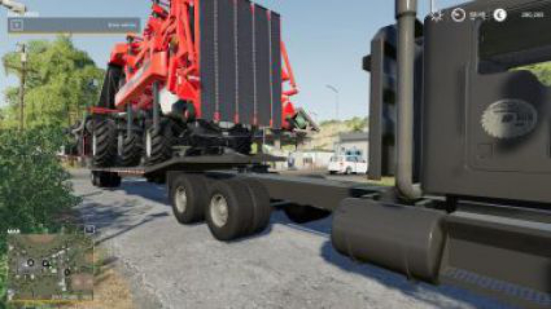 FS19 Kenworth T800 + Lowbed Trailer v1.0