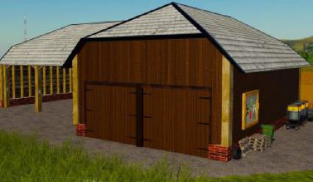 FS19 Large Barn For Vehicles