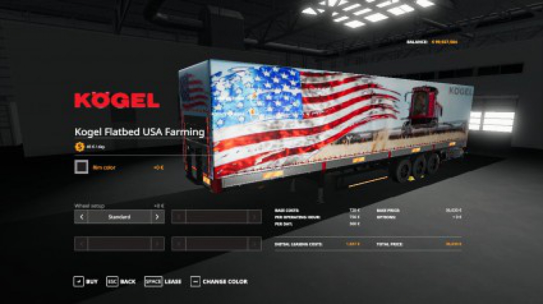 USA FARMING KOGEL AUTOLOADER TRAILER v1.0