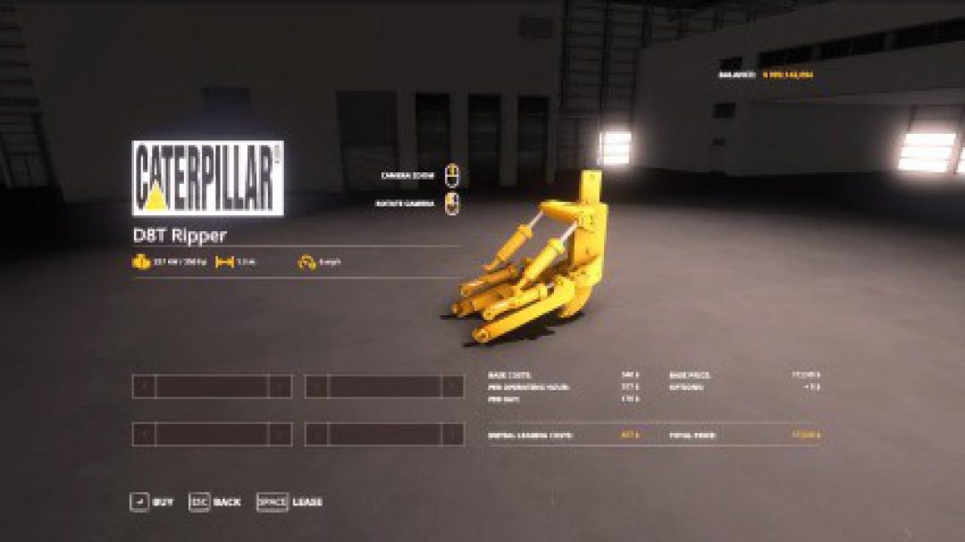 Cat D8T dozer strobes v1.0