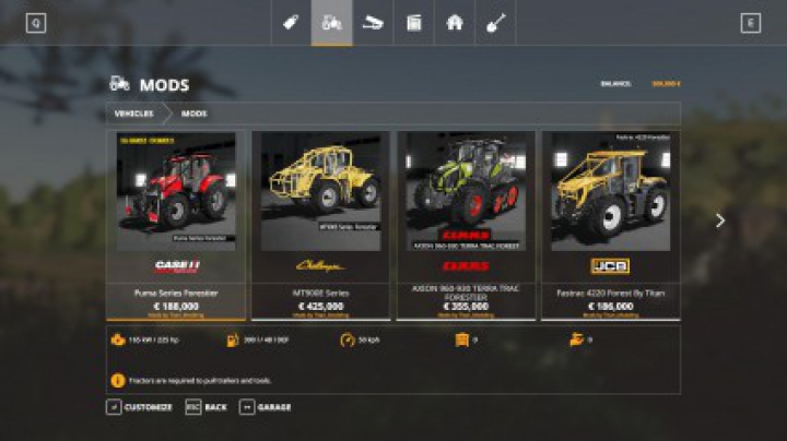 fs19-mods, Tracteurs forestier Pack v1.0