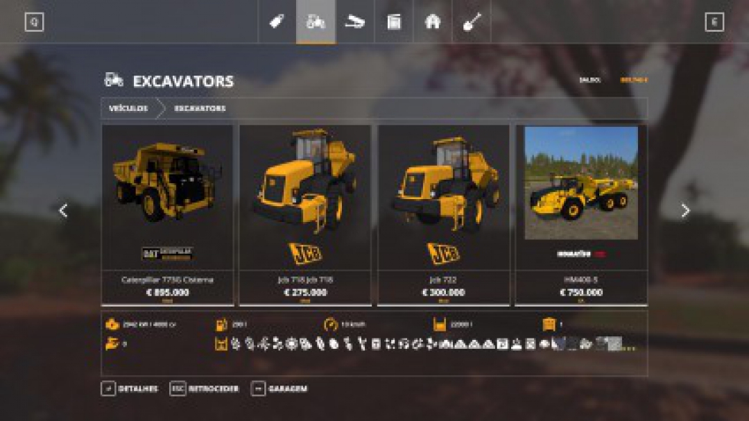 JCB 718 / 722 dumpers pack v0.1