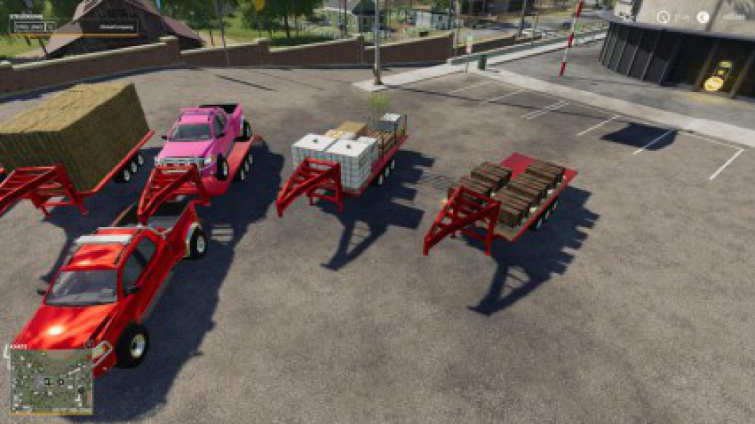 2014 Pickup with semi-trailer and autoload v1.0