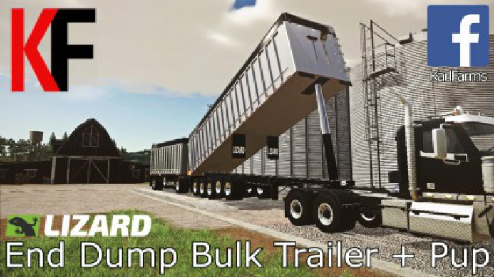 Lizard End Dump Bulk Trailer + Pup Trailer v1.0 category: Trailers