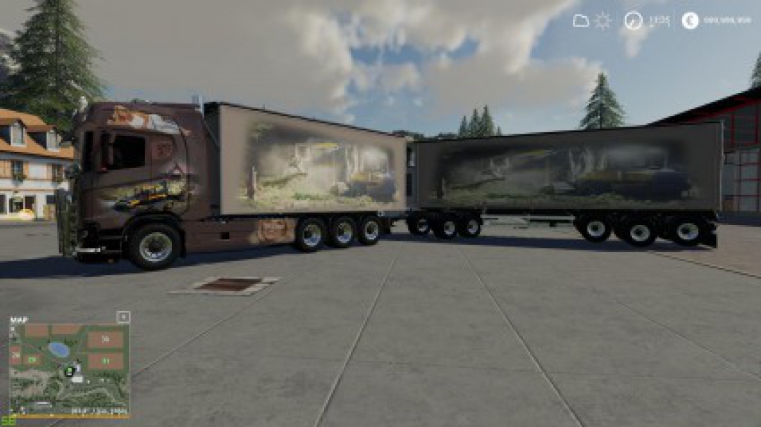 Scaina Woodchips and trailer v1.1