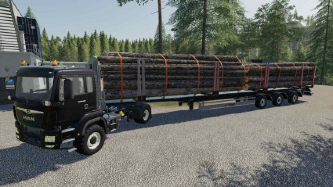 Fliegl Timber Runner Wide With Autoload Wood v1.0