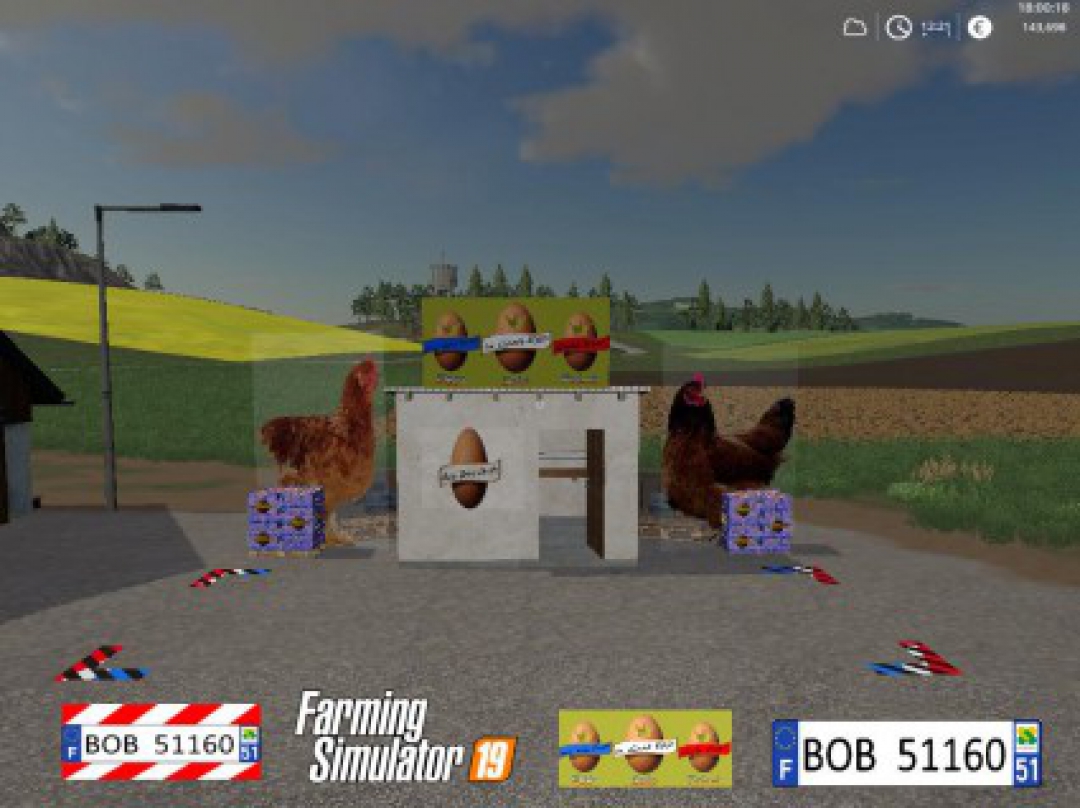 FS19 egg Sale Point by BOB51160 v1.0.0.0