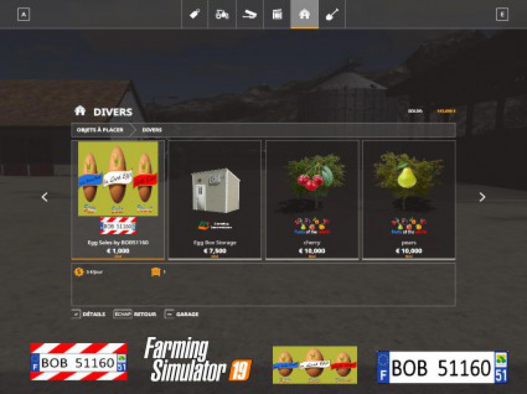 FS19 egg Sale Point by BOB51160 v1.0.0.0