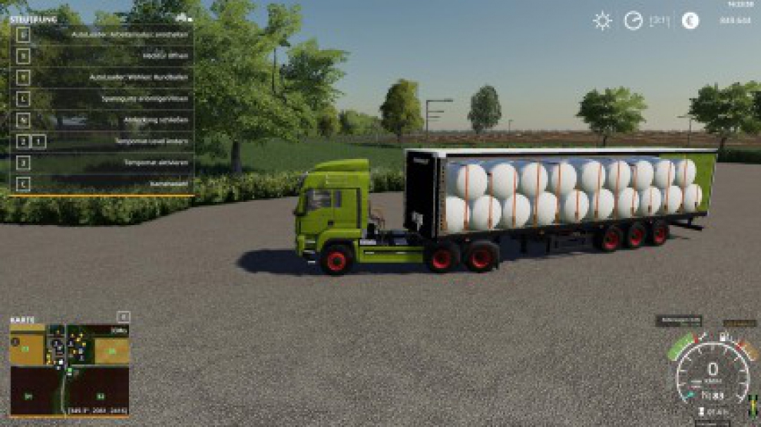 Fruehauf Planenauflieger mit Stapler v4.1.2