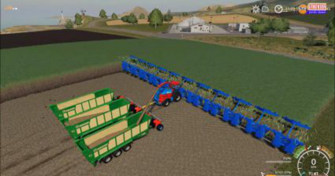 KRONE BIGX +50M CRAZY SUGARCANE HARVESTER AND CUTTER V1.0