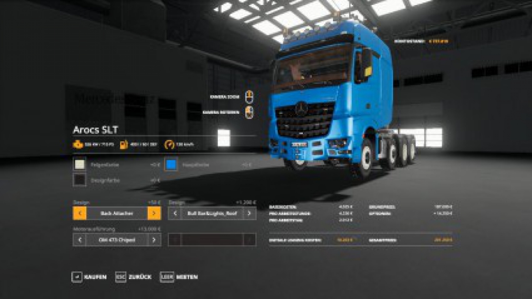 Mercedes Actros SLT 8x4 v1.1