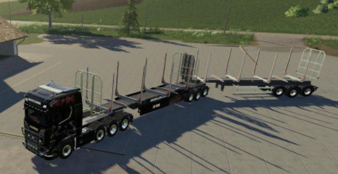 Wood trailer Roadtrain v1.1