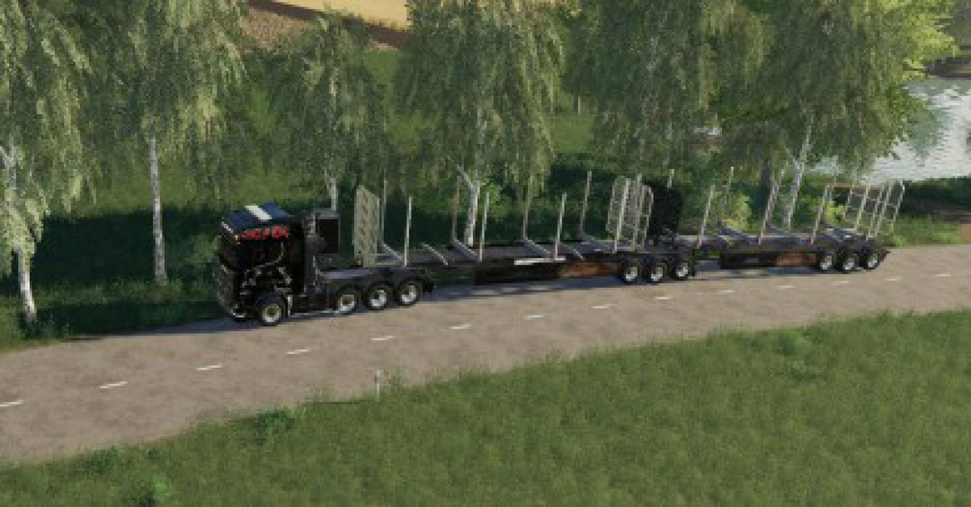 Wood trailer Roadtrain v1.1