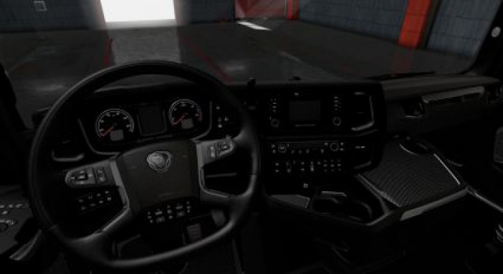Scania S & R Full Black Interior category: interior