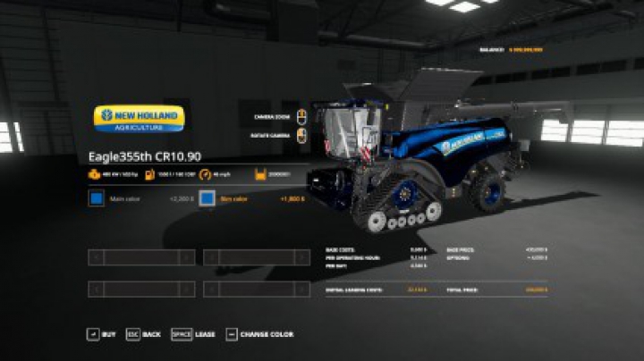 Eagle355th New holland Pack VE Update v1.0 category: Combines