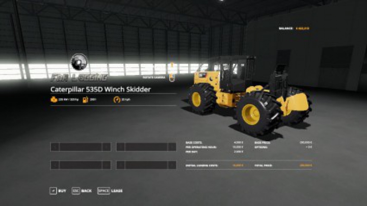 Caterpillar 535D Winch Skidder V1.0