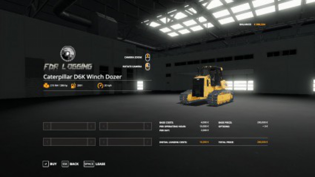 Caterpillar D6K Winch Dozer V1.0