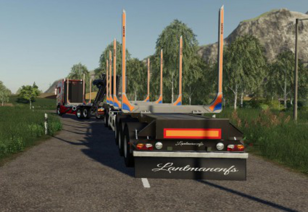 WOOD TRAILER ROADTRAIN v1.5