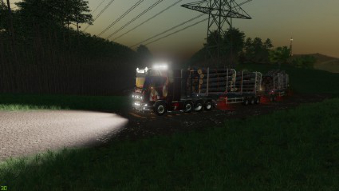 WOOD TRAILER ROADTRAIN v1.5