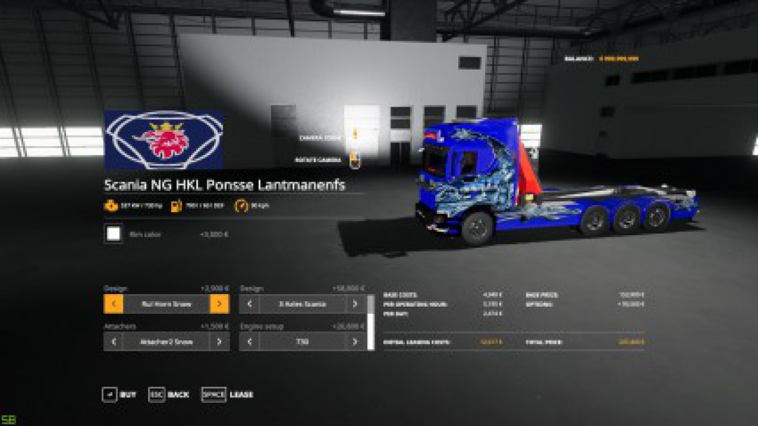 Scania NG HKL and crane v1.0