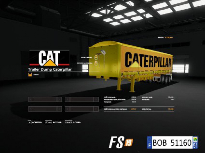 fs19-mods, Pack3 2 Trailers Dump By BOB51160 v2.0