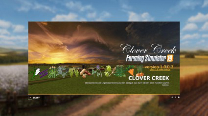 Trending mods today: FS19 Clover Creek plus 12 crops v1.0