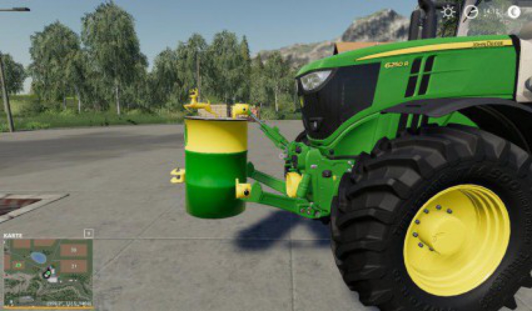 John Deere Barrel Weight 750kg v1.0