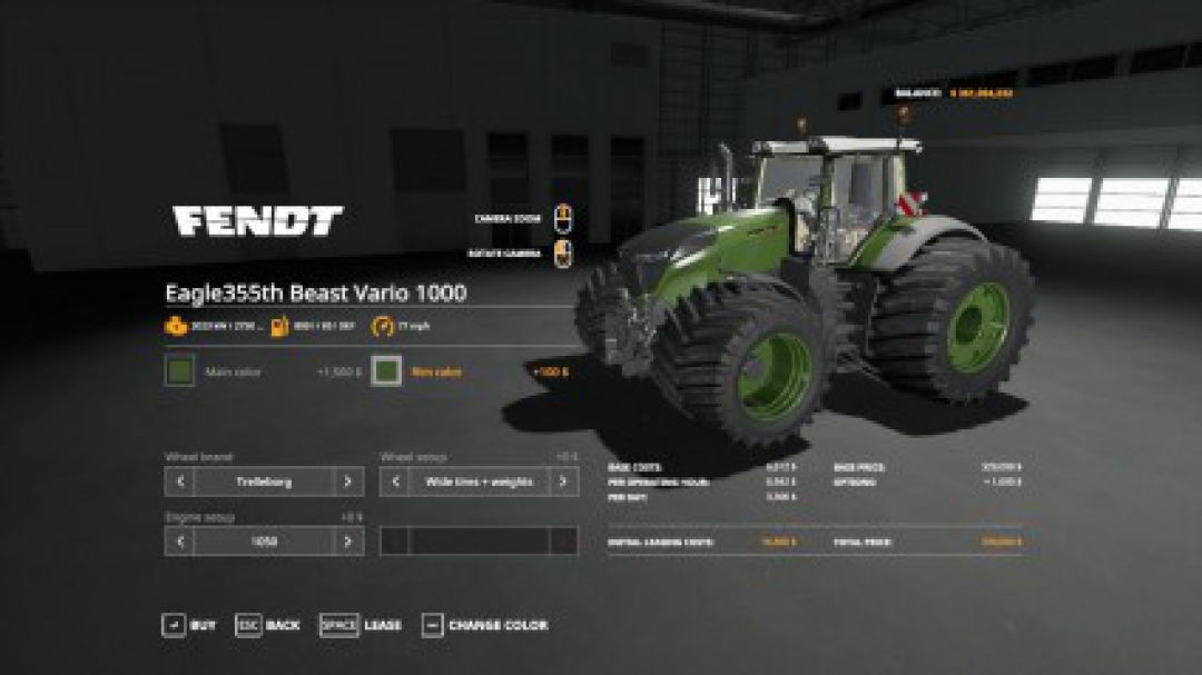 FS19 Eagle355th Beast Vario 1000 v1.0