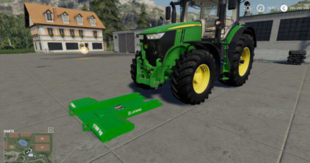 John Deere Series 7R with EZBallast Underground Weight v1.0