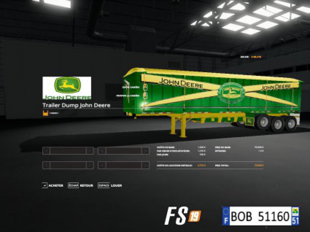 FS19 Pack2 2 Trailers Dump By BOB51160 v2.0