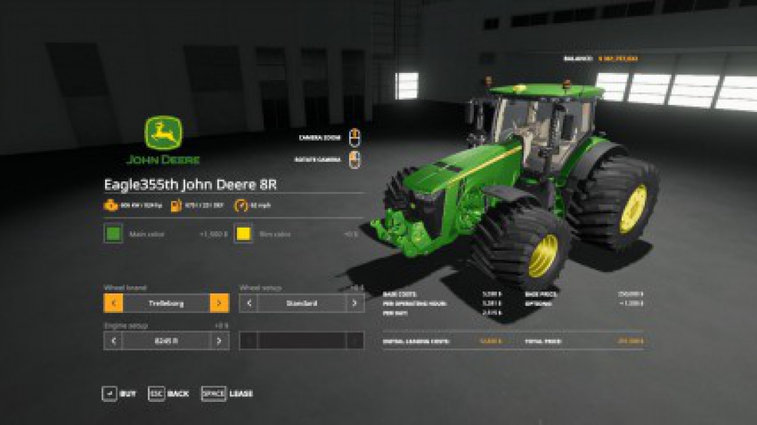 FS19 Eagle355th John Deere 8R v1.0