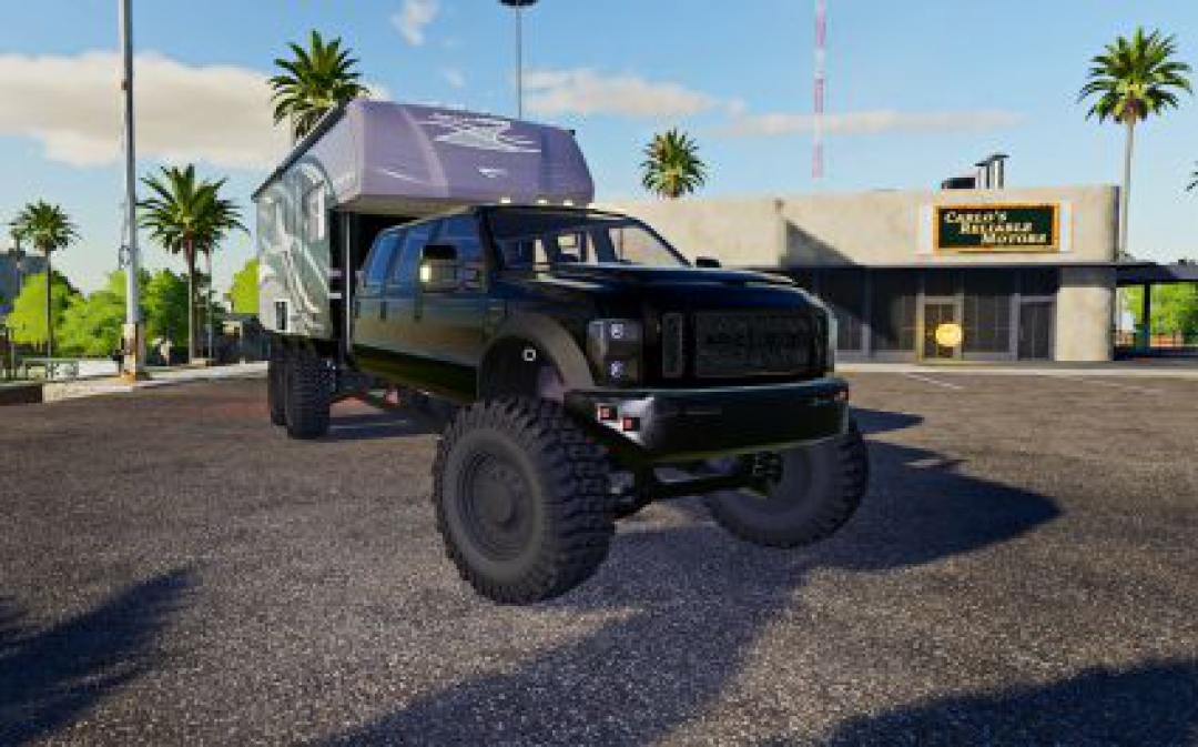 FS19 Ford F550 6x6 Camper v1