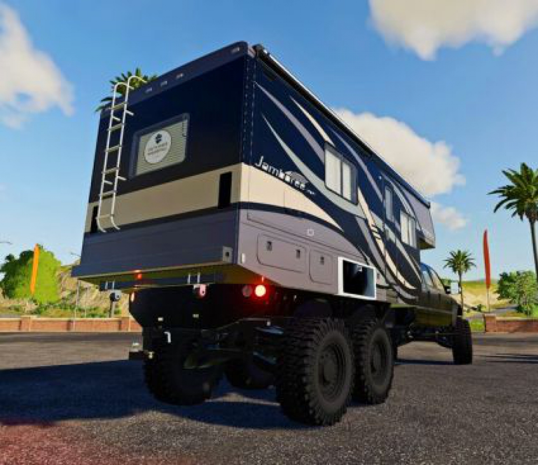 FS19 Ford F550 6x6 Camper v1