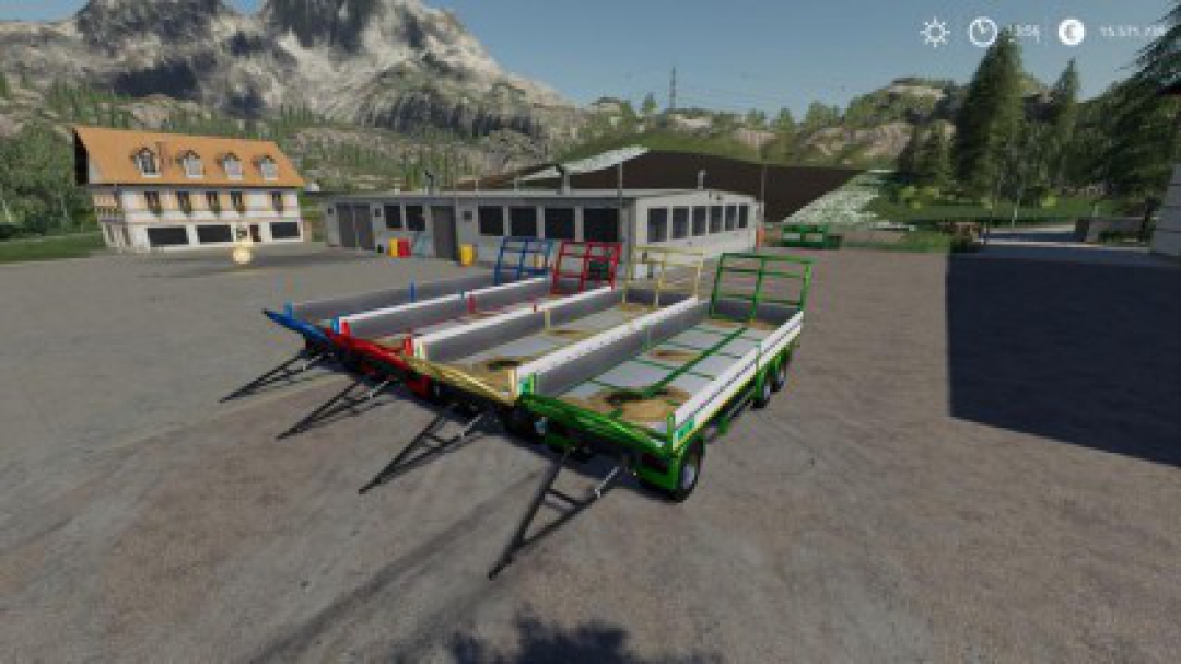 Trailer 3 axle with platform for Scania S580 truck v1.0.0.0