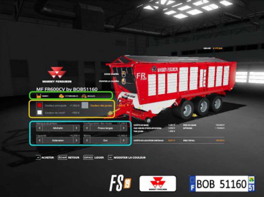 Massey Ferguson FR600CV by BOB51160 v1.0