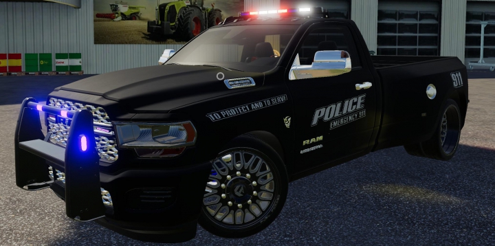 fs19-mods,  FS19 Dodge Hell Truck Police Edition v1.0