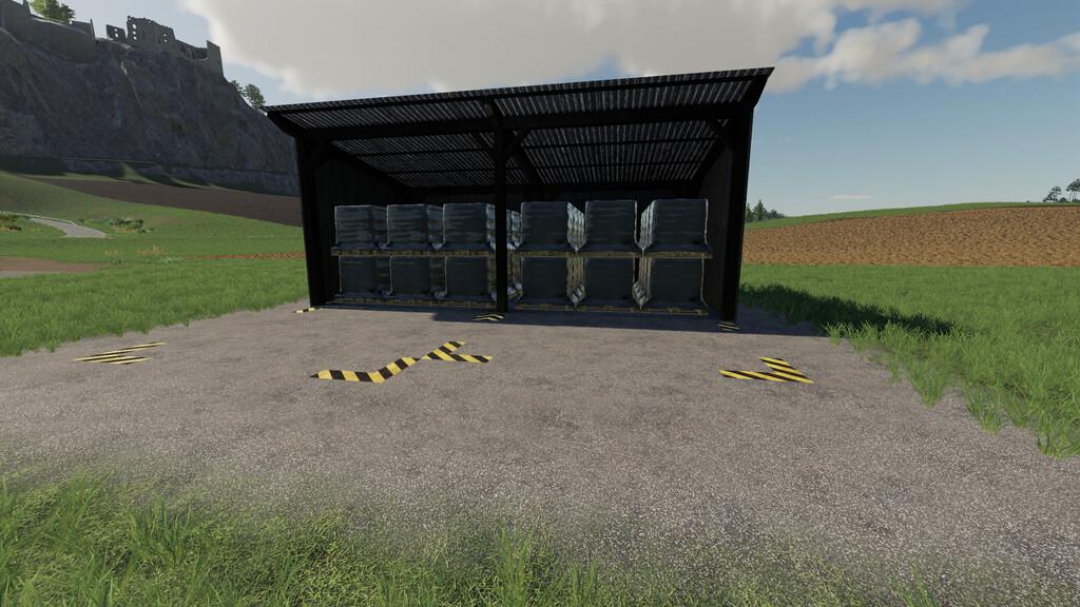 GlobalCompany - pallet storage Straw Harvest Addon v1.0.0.0