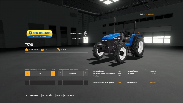 NEW HOLLAND TS90 v3.0.0.0 category: Tractors