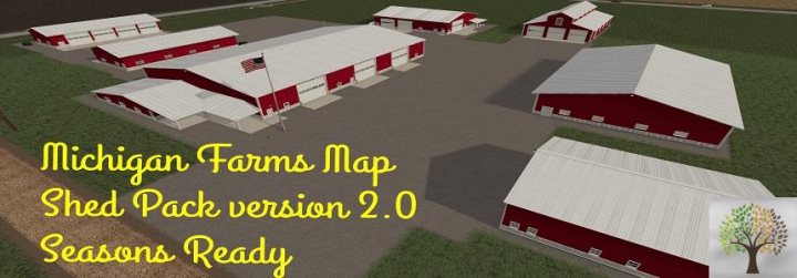 Trending mods today: Michigan Farms Map Shed Pack v2.0