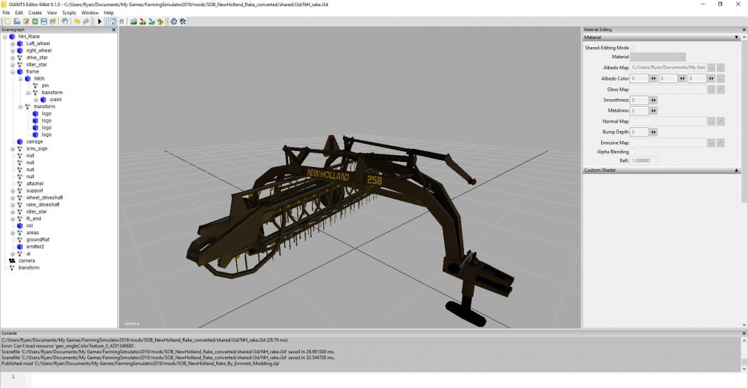 New Holland Rake By Emmert Modding v1.1