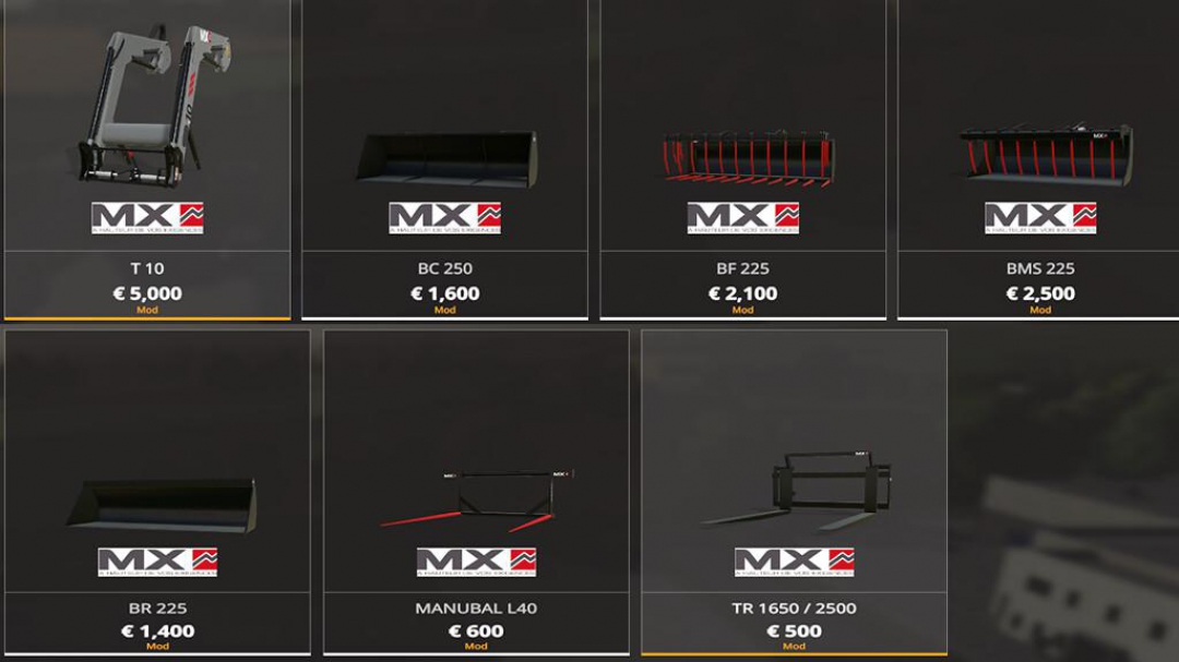 MX Frontloaders And Tools Pack v1.0