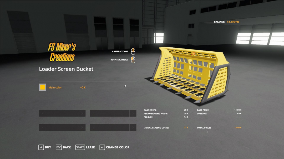 Screen Bucker For Wheel Loaders v1.1