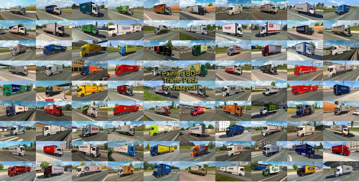 Trending mods today: Painted BDF Traffic Pack by Jazzycat v7.7.1