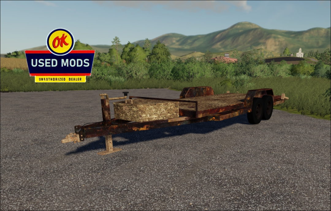 Single Car Trailer - Rust Never Sleeps Edition V1 - By: OKUSEDMODS