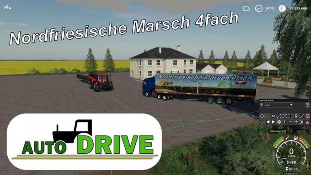 AutoDrive route network NF March 4-way with trenches v1.8